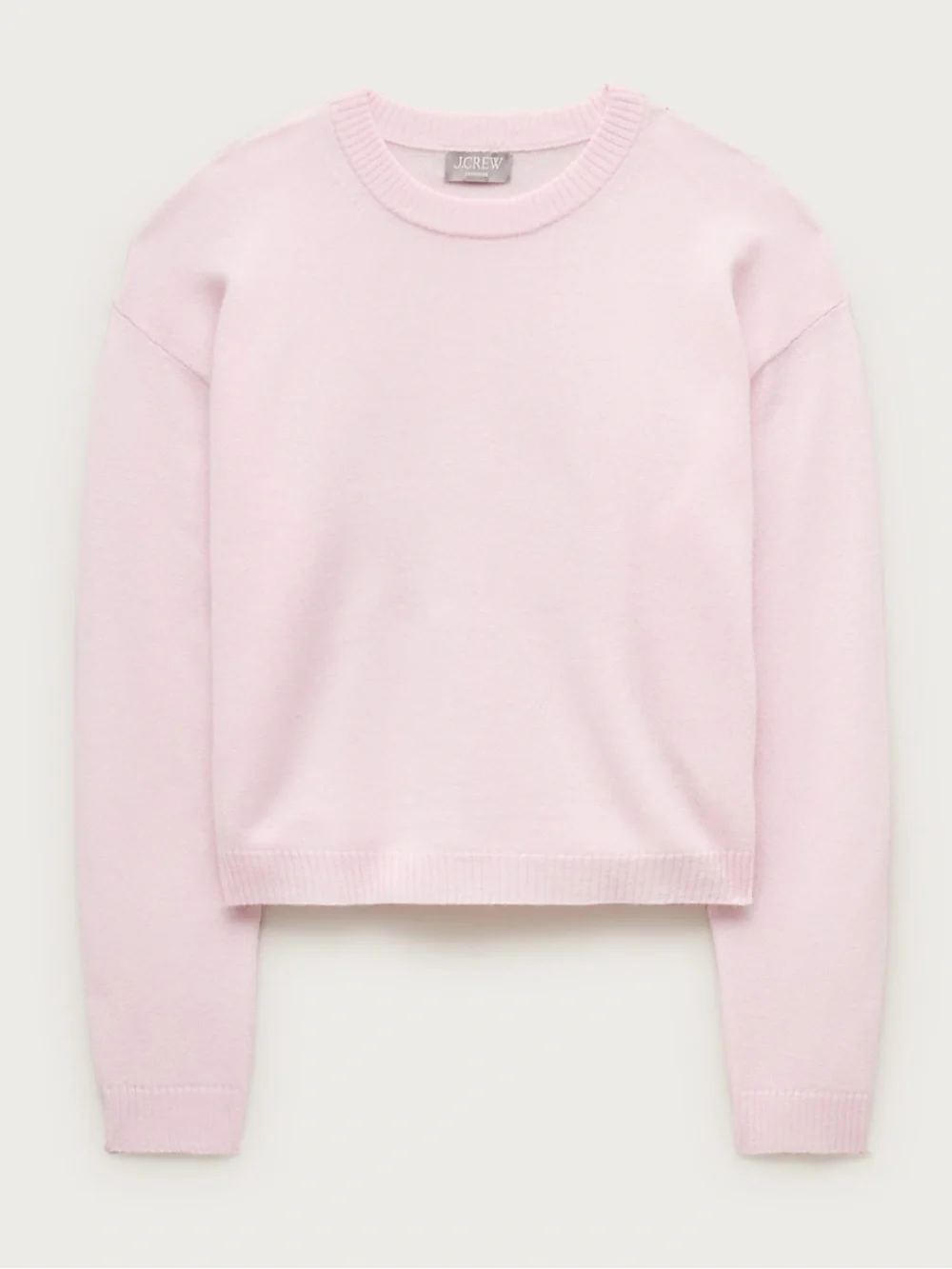J crew warm rose pink Perfect cashmere crewneck